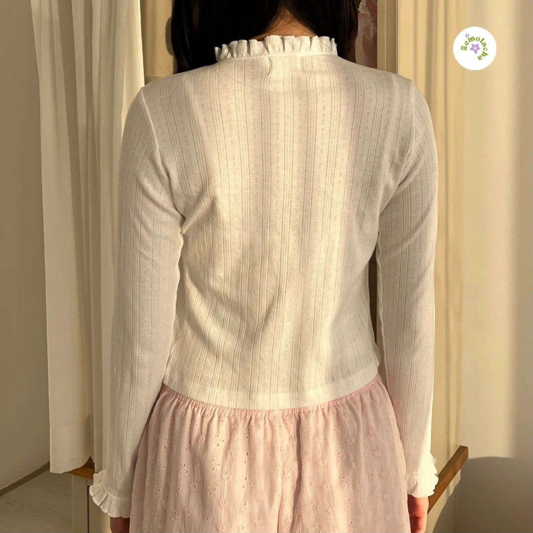 🇻🇳 remolacha 預訂｜White Lover Long-sleeve Jacket