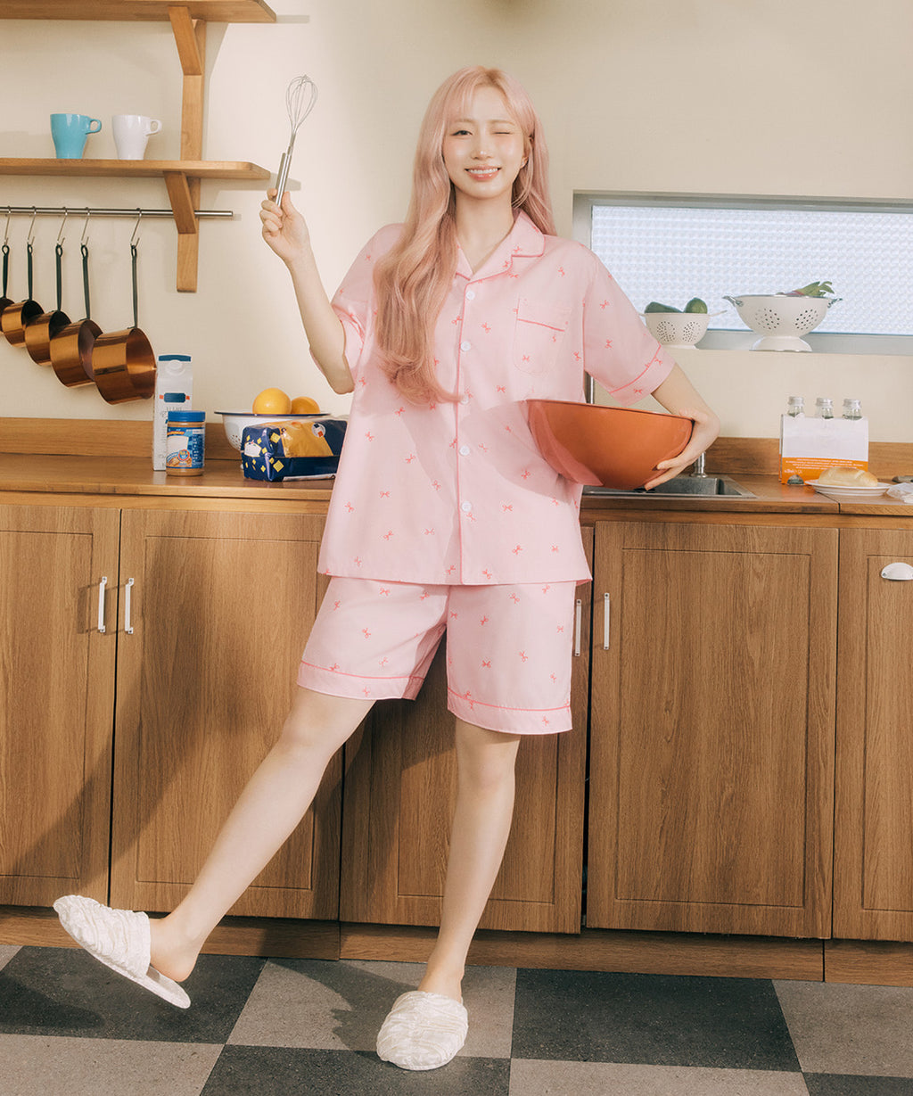 DOSSY預訂｜NMIXX HAEWON PICK BUNNY PINK PAJAMA SET