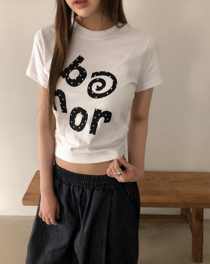 春夏預訂｜復古風BONOR圓點短袖TEE