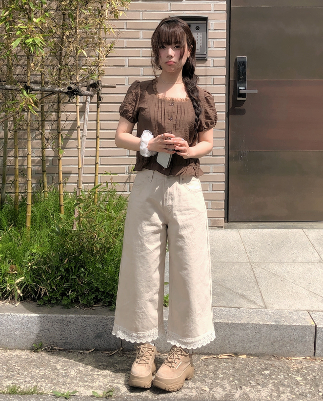 春夏預訂｜蕾絲花邊寬褲