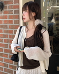 春夏預訂｜透視修身捲捲開襟衫