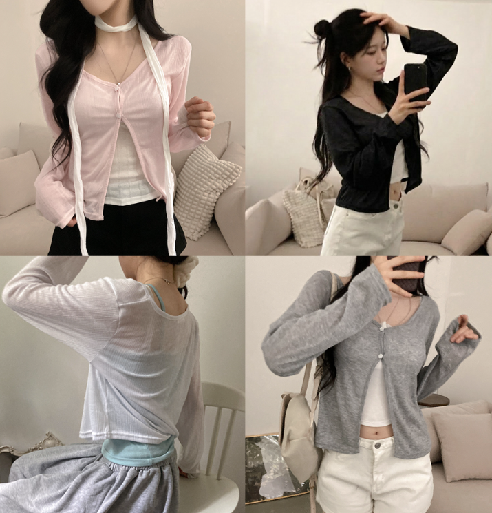 春夏預訂｜清新花朵鈕扣開襟衫