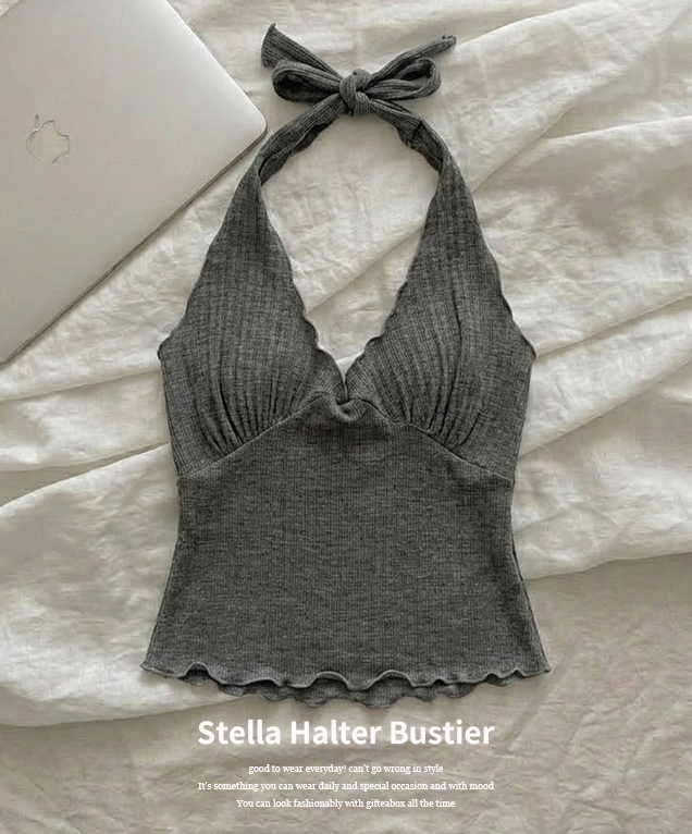 春夏預訂｜【疊穿必備/蓬鬆感提升！ 】Stella 露背吊帶背心
