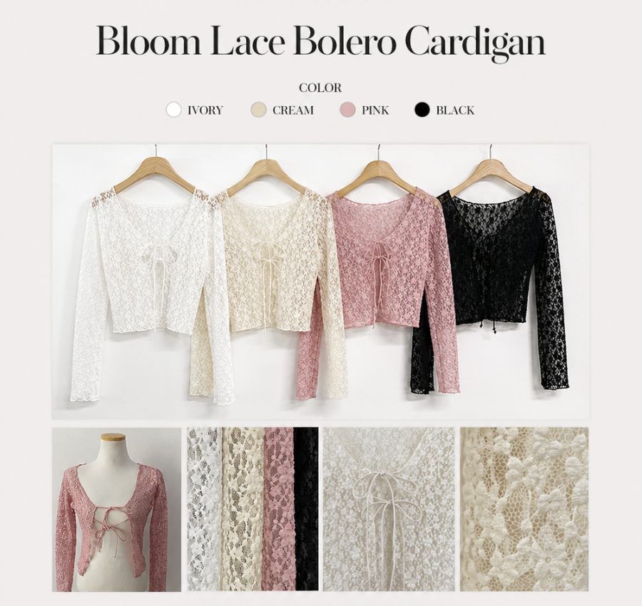 春夏預訂｜Bloom Lace Bolero 開襟衫