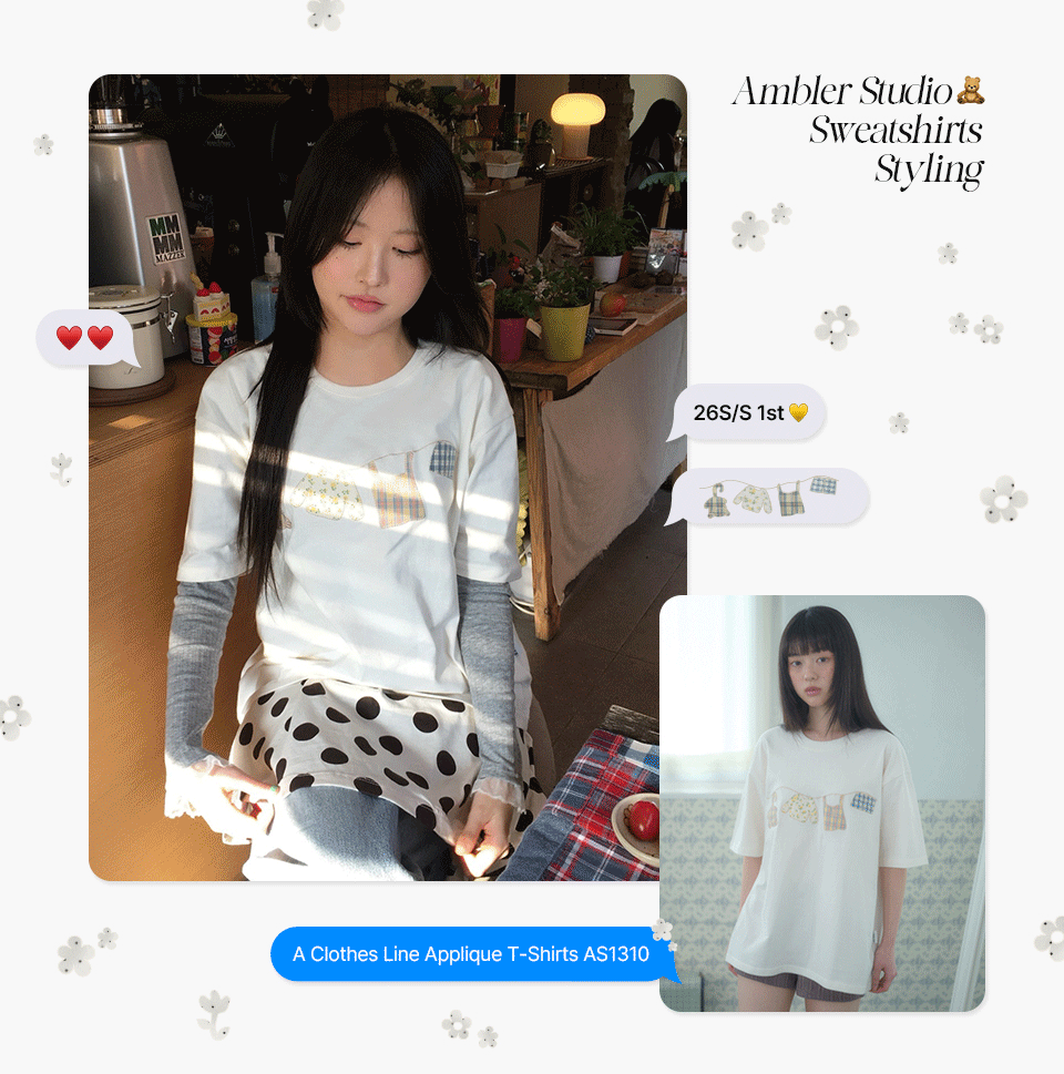 AMBLER預訂｜男女通用A Clothes Line短袖T恤 AS13010