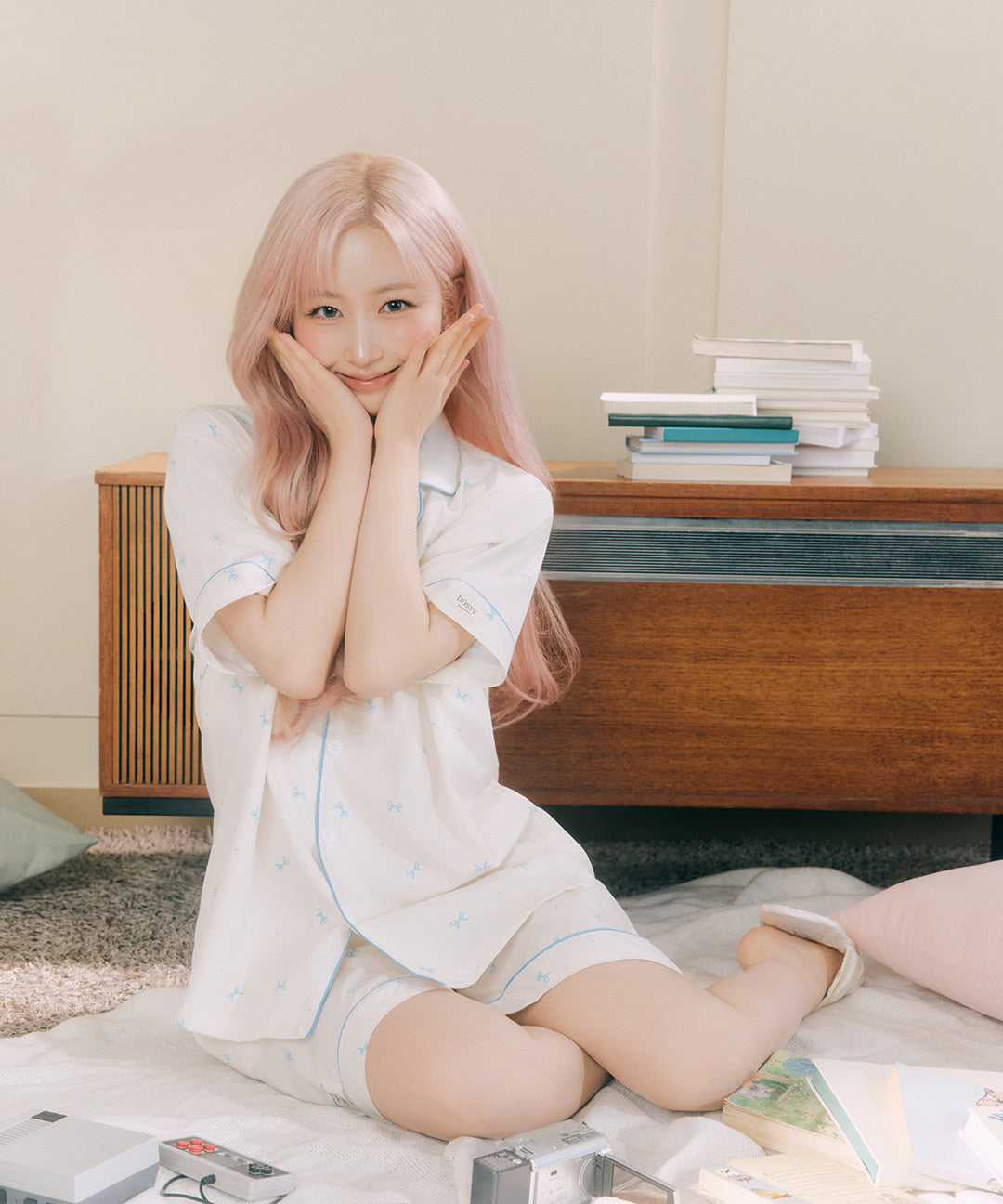 DOSSY預訂｜NMIXX HAEWON PICK BUNNY CREAM PAJAMA SET
