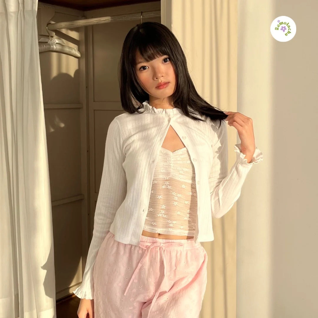 🇻🇳 remolacha 預訂｜White Lover Long-sleeve Jacket