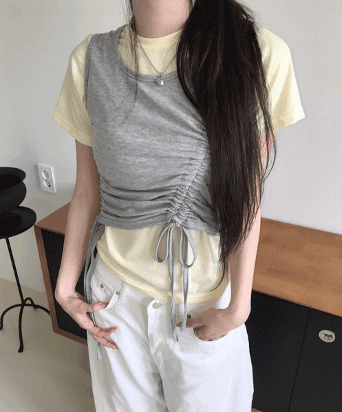 春夏預訂｜雙層掛脖疊穿上衣套裝