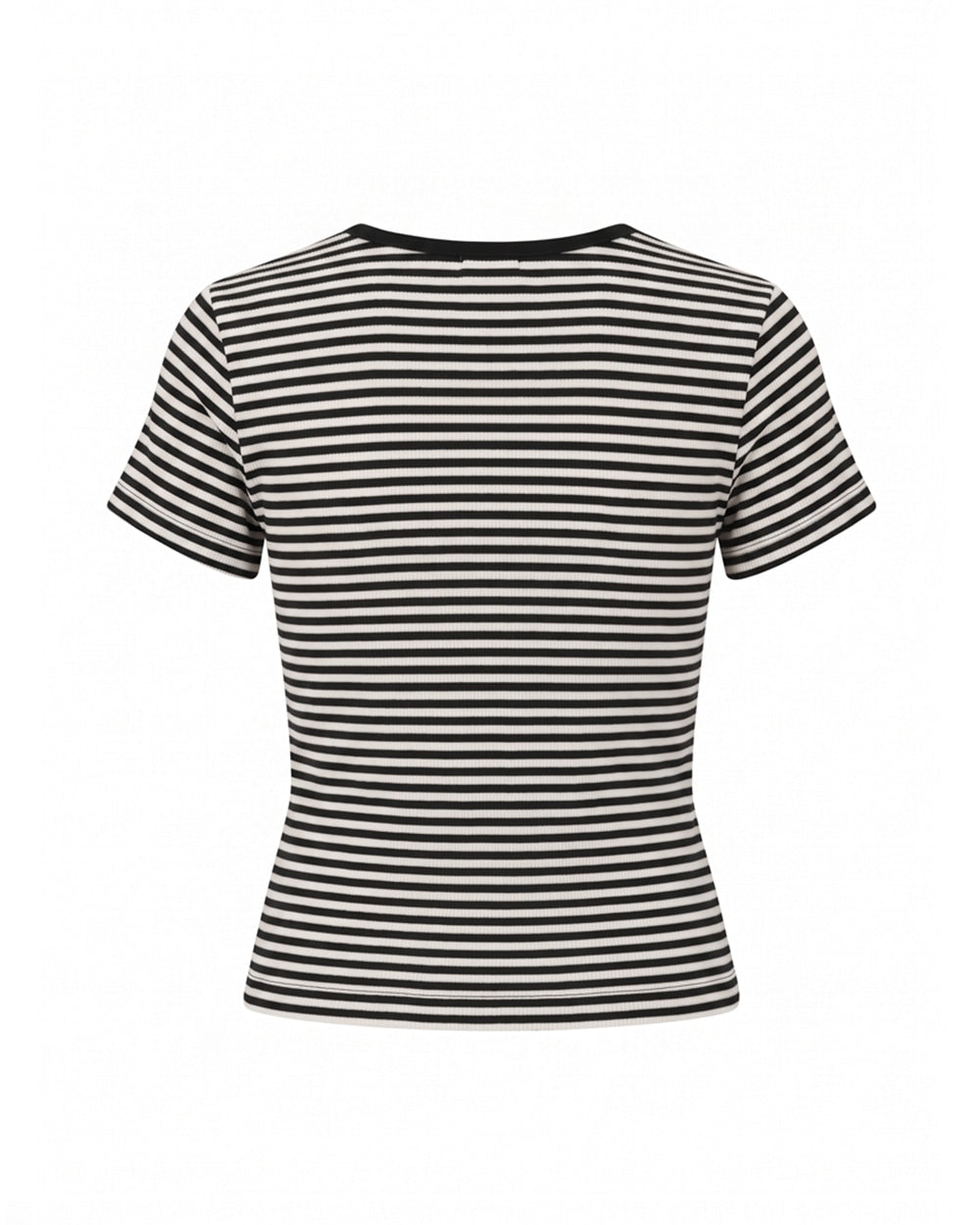 MUAHMUAH預訂｜SHORT HENLEY NECK STRIPE HALF SLEEVE