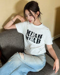MUAHMUAH預訂｜CRACK LOGO CROP HALF SLEEVE