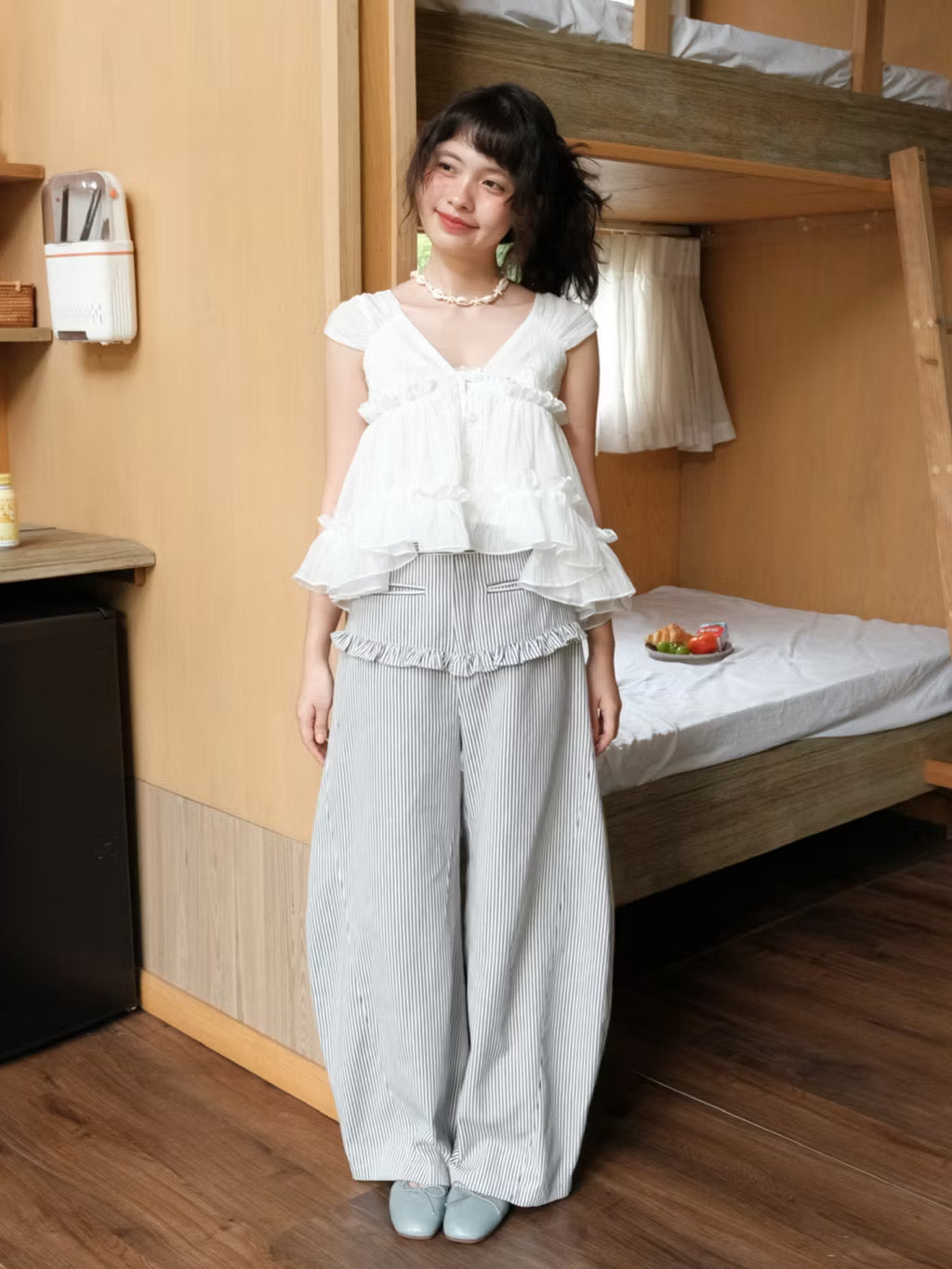 越南🇻🇳Dora the label預訂｜Plaid  Puffy Denim Pants