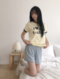春夏預訂｜Banding 條紋吊飾七分短褲