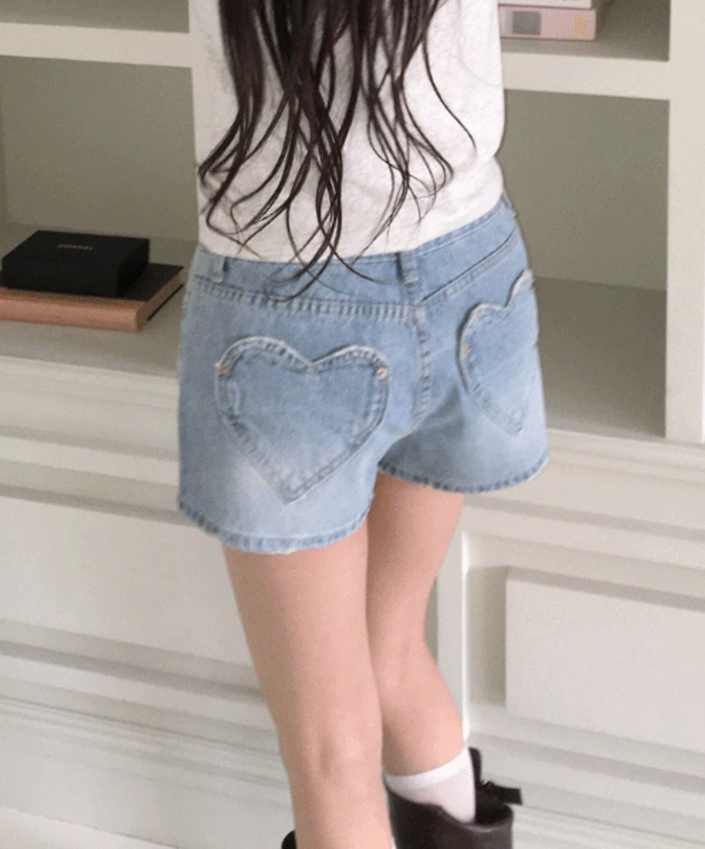 春夏預訂｜愛心嘻哈短褲