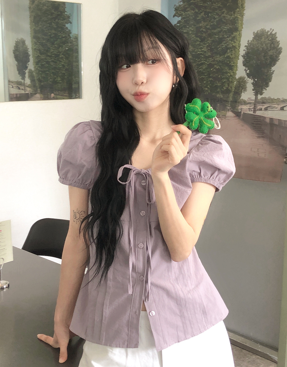 春夏預訂｜可愛褶皺襯衫