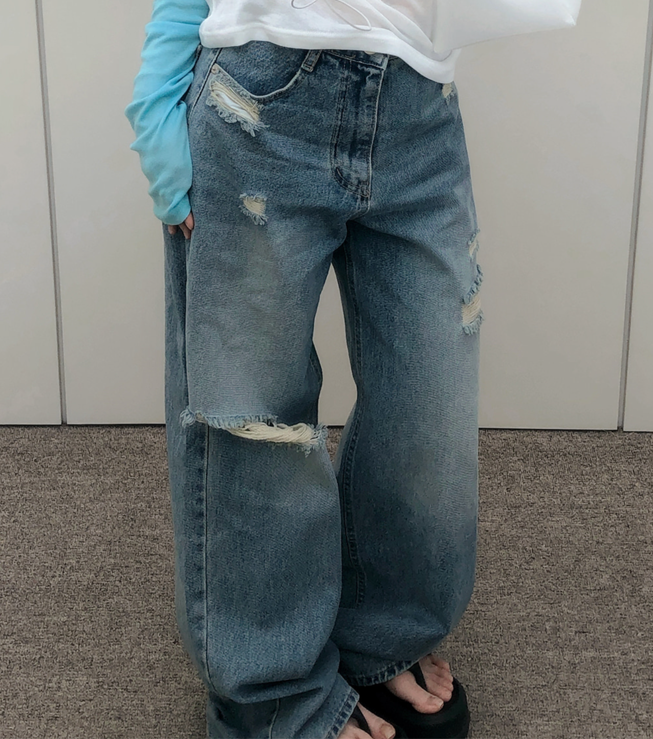 春夏預訂｜DEMAGE直筒寬鬆復古褲