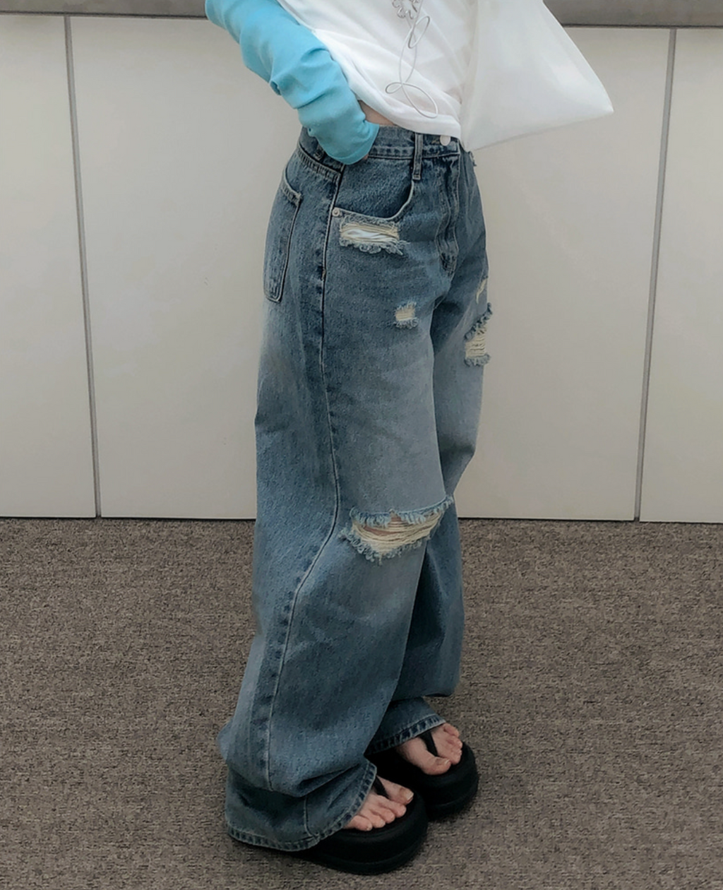 春夏預訂｜DEMAGE直筒寬鬆復古褲