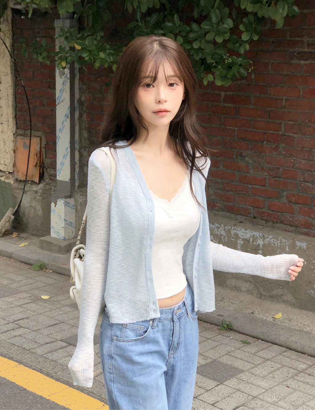 春夏預訂｜TWOWAY雙扣透視針織開襟衫