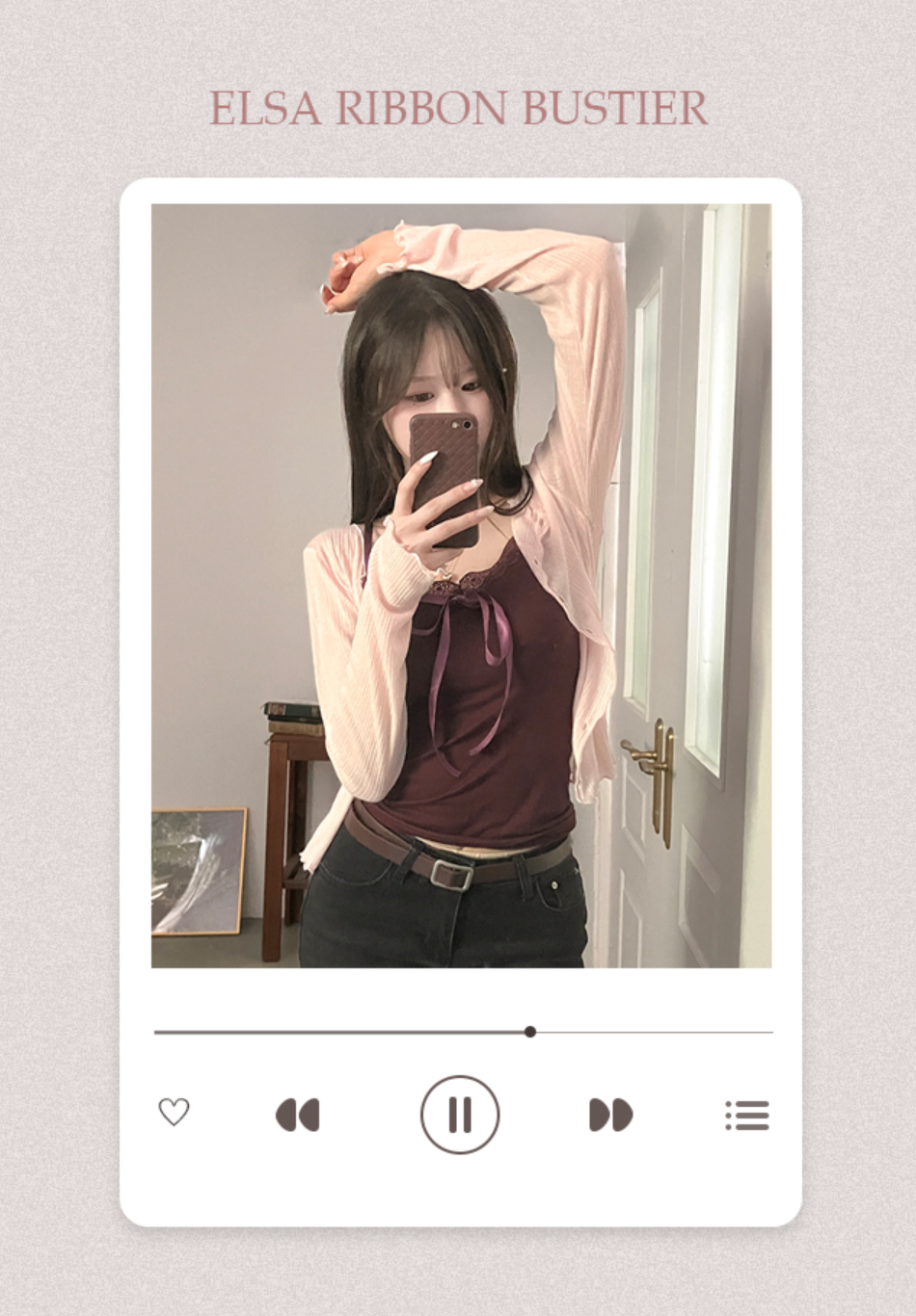 春夏預訂｜ELSA蝴蝶結LACE背心