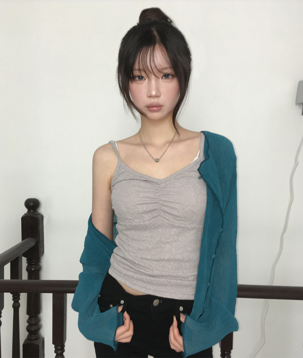春夏預訂｜玫瑰提花背心