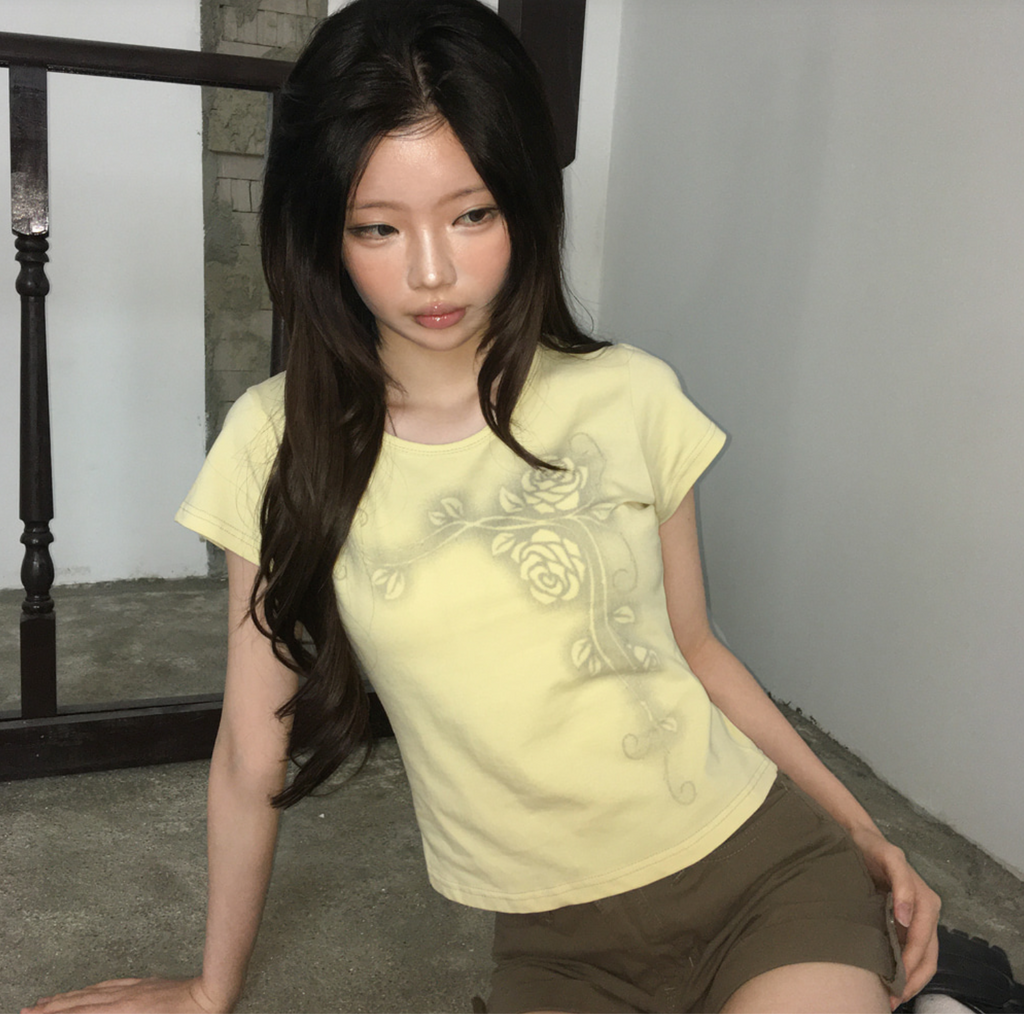春夏預訂｜SHADOW玫瑰短袖T恤