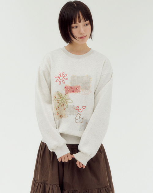 AMBLER 預訂｜Chain Stitched Vintage 刺繡衛衣 (AMM1407)