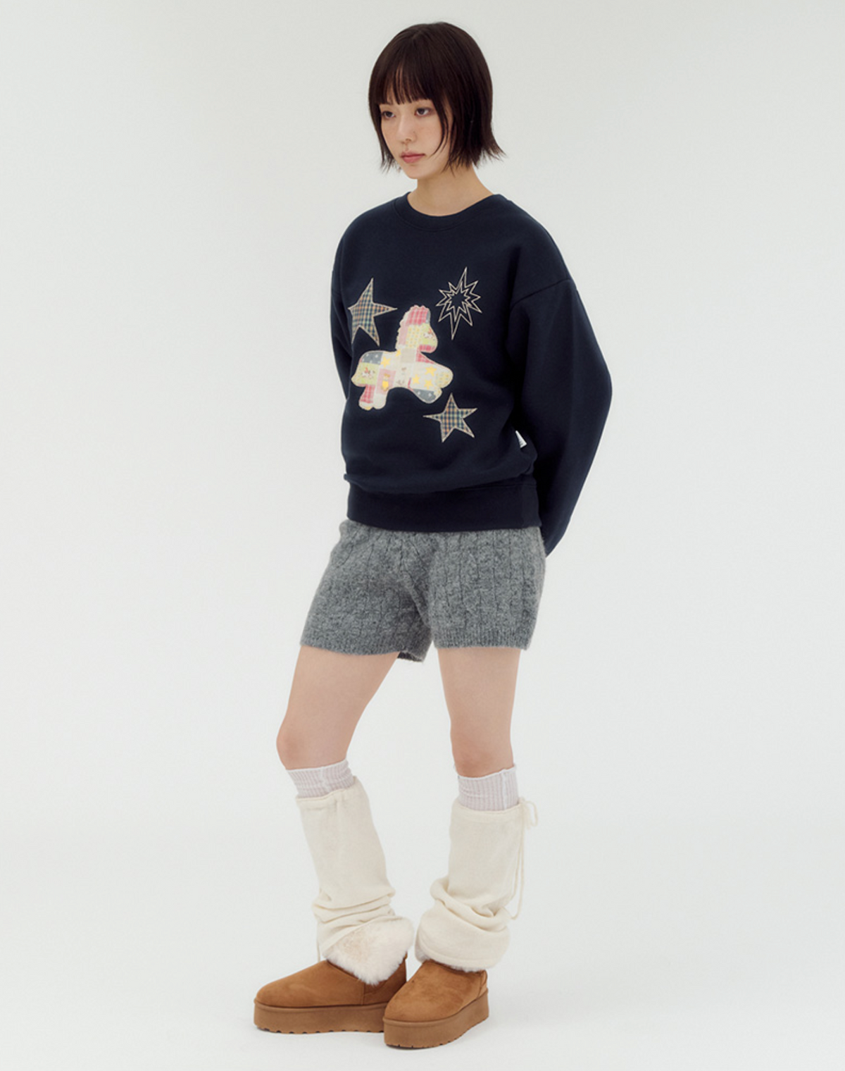 AMBLER 預訂｜Patch Pony 小馬拼貼刺繡衛衣 (AMM1409)