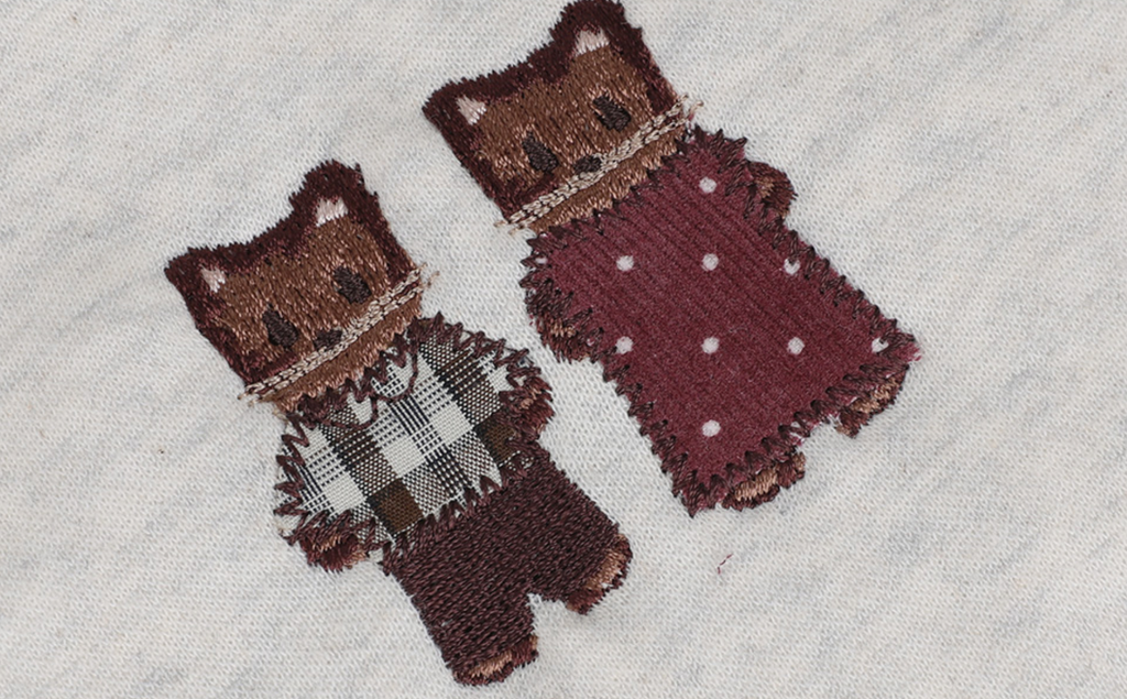 AMBLER 預訂｜Sweet Cat Couple 情侶圖案刺繡衛衣 (AMM1415)