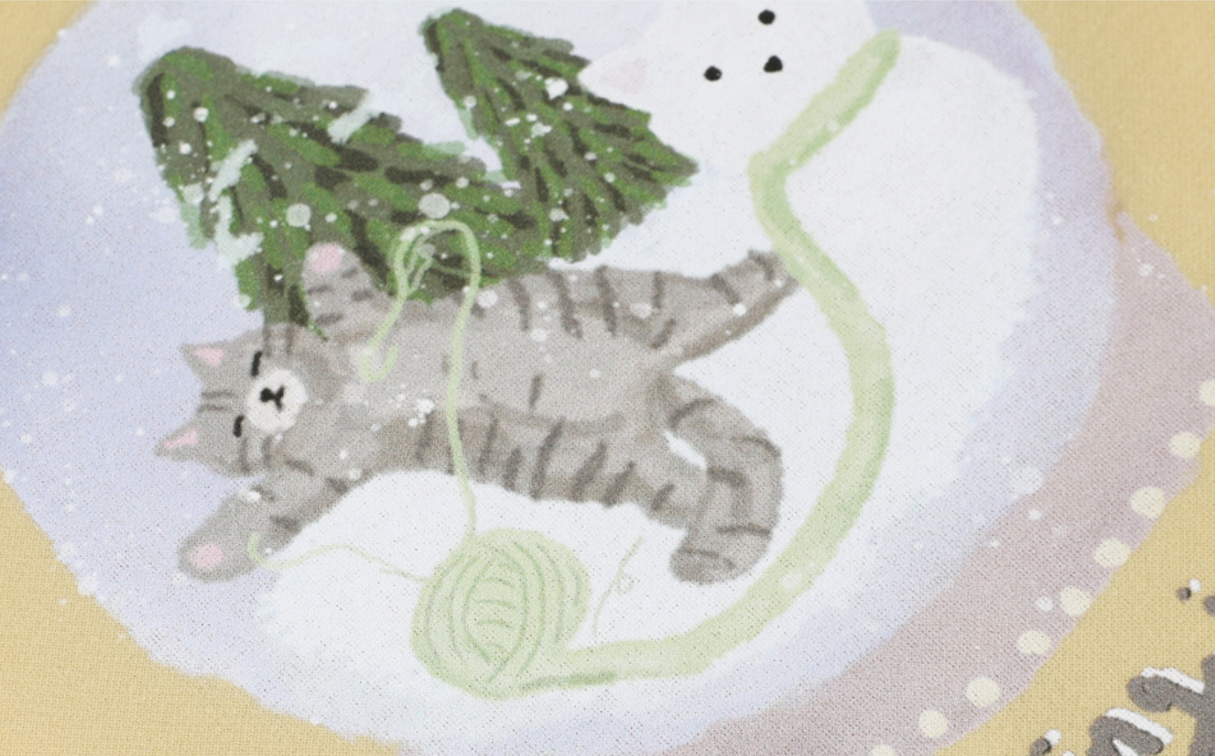 AMBLER 預訂｜Winter Snow Cat 貓咪水晶球連帽衛衣 (AHP1305)