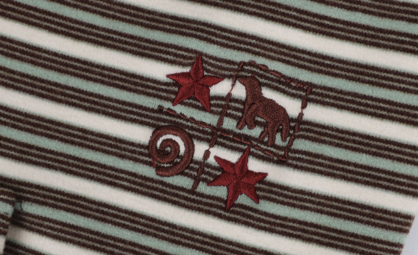 AMBLER 預訂｜Striped Star button 間條拼色連帽衛衣 (AHP1311)