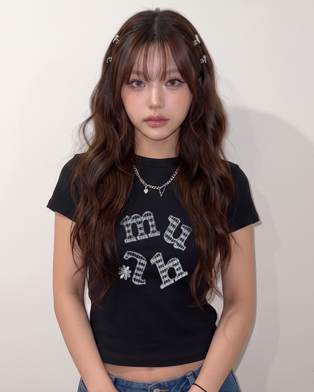 MUAHMUAH預訂｜DOUBLE CHECK HALF T-SHIRT