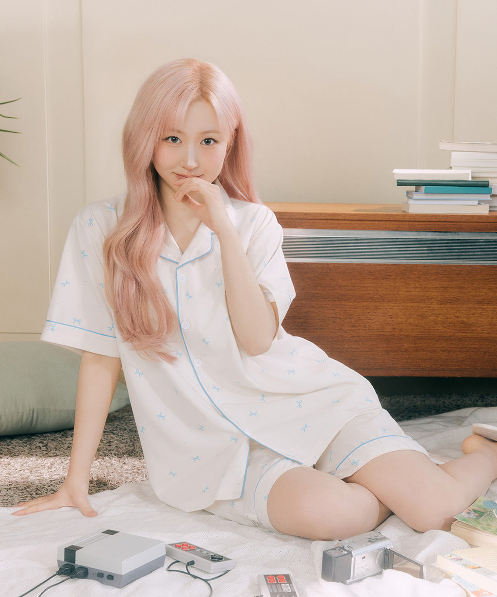 DOSSY預訂｜NMIXX HAEWON PICK BUNNY CREAM PAJAMA SET