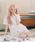 DOSSY預訂｜NMIXX HAEWON PICK BUNNY CREAM PAJAMA SET