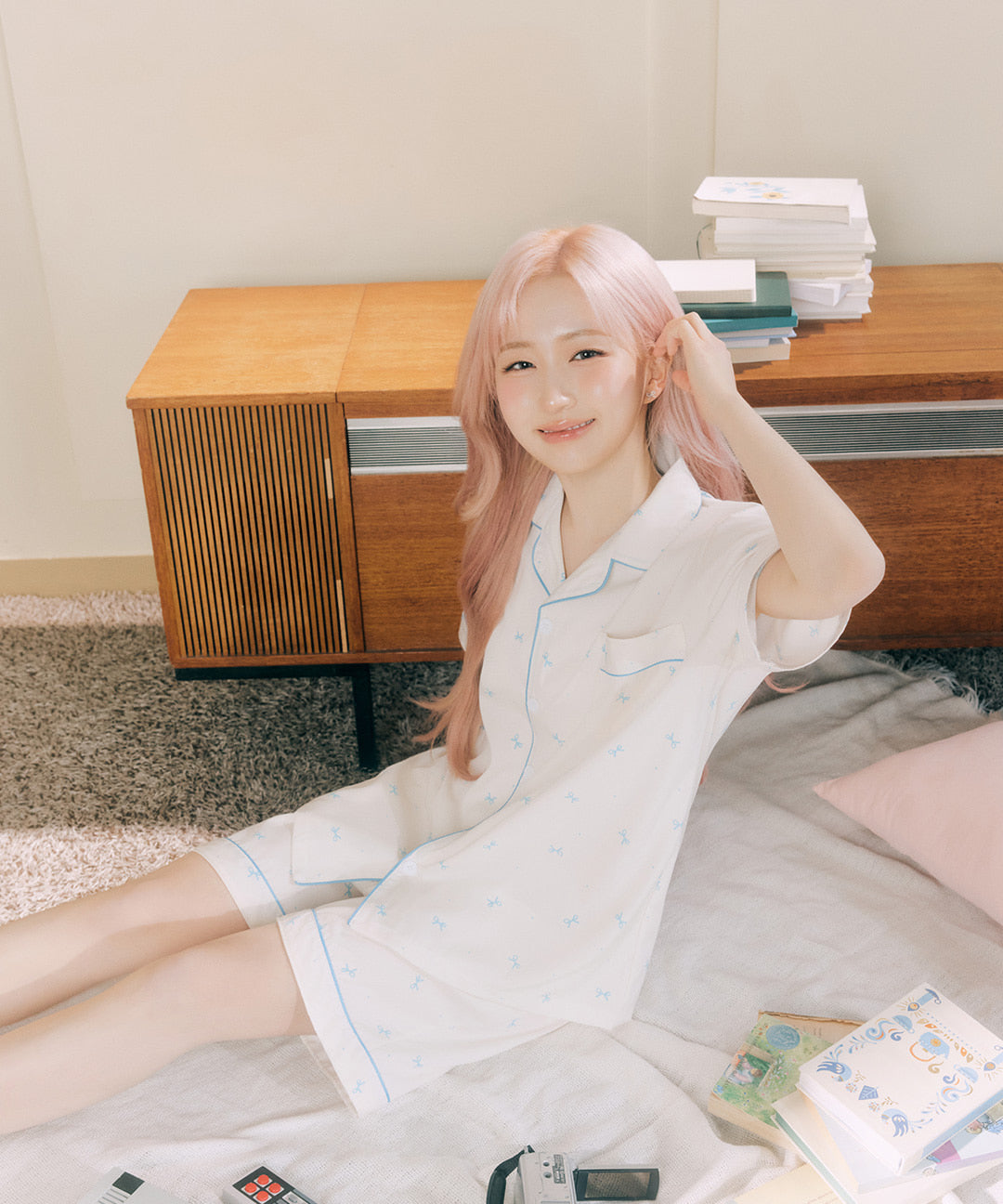 DOSSY預訂｜NMIXX HAEWON PICK BUNNY CREAM PAJAMA SET