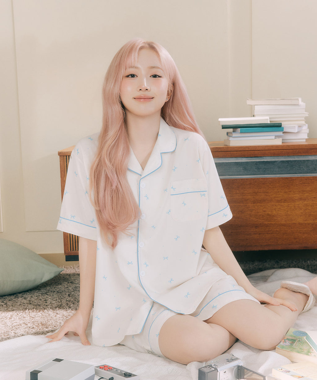 DOSSY預訂｜NMIXX HAEWON PICK BUNNY CREAM PAJAMA SET