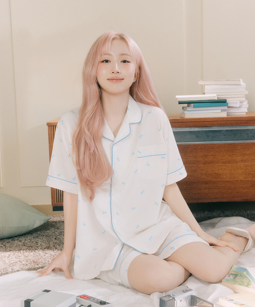 DOSSY預訂｜NMIXX HAEWON PICK BUNNY CREAM PAJAMA SET
