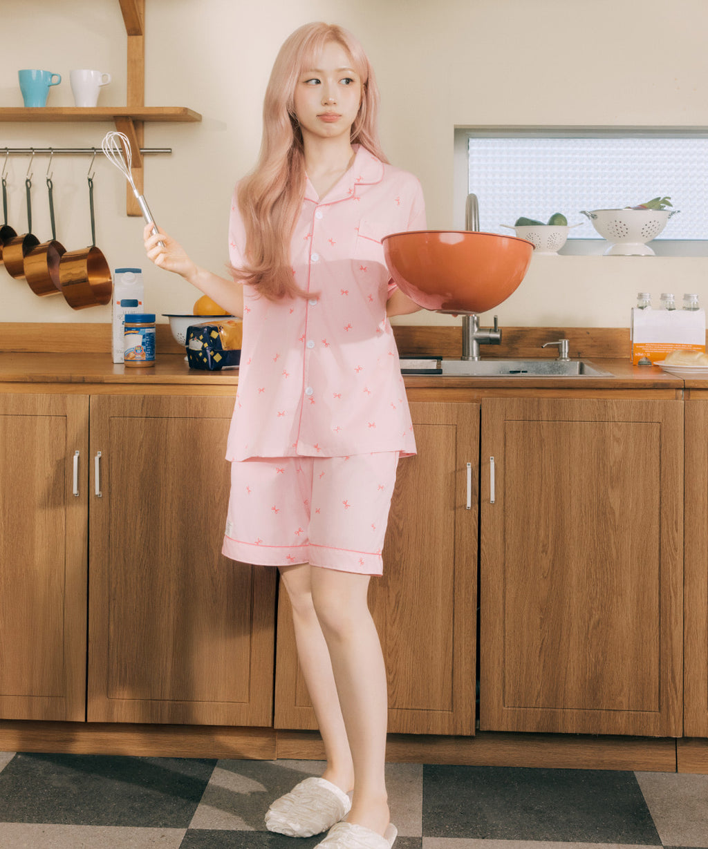 DOSSY預訂｜NMIXX HAEWON PICK BUNNY PINK PAJAMA SET