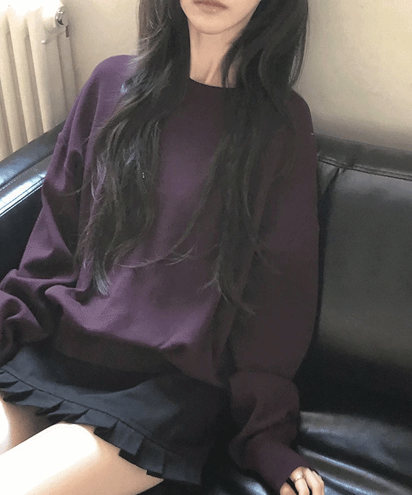 早秋預訂｜精紡羊毛寬鬆圓領毛衣
