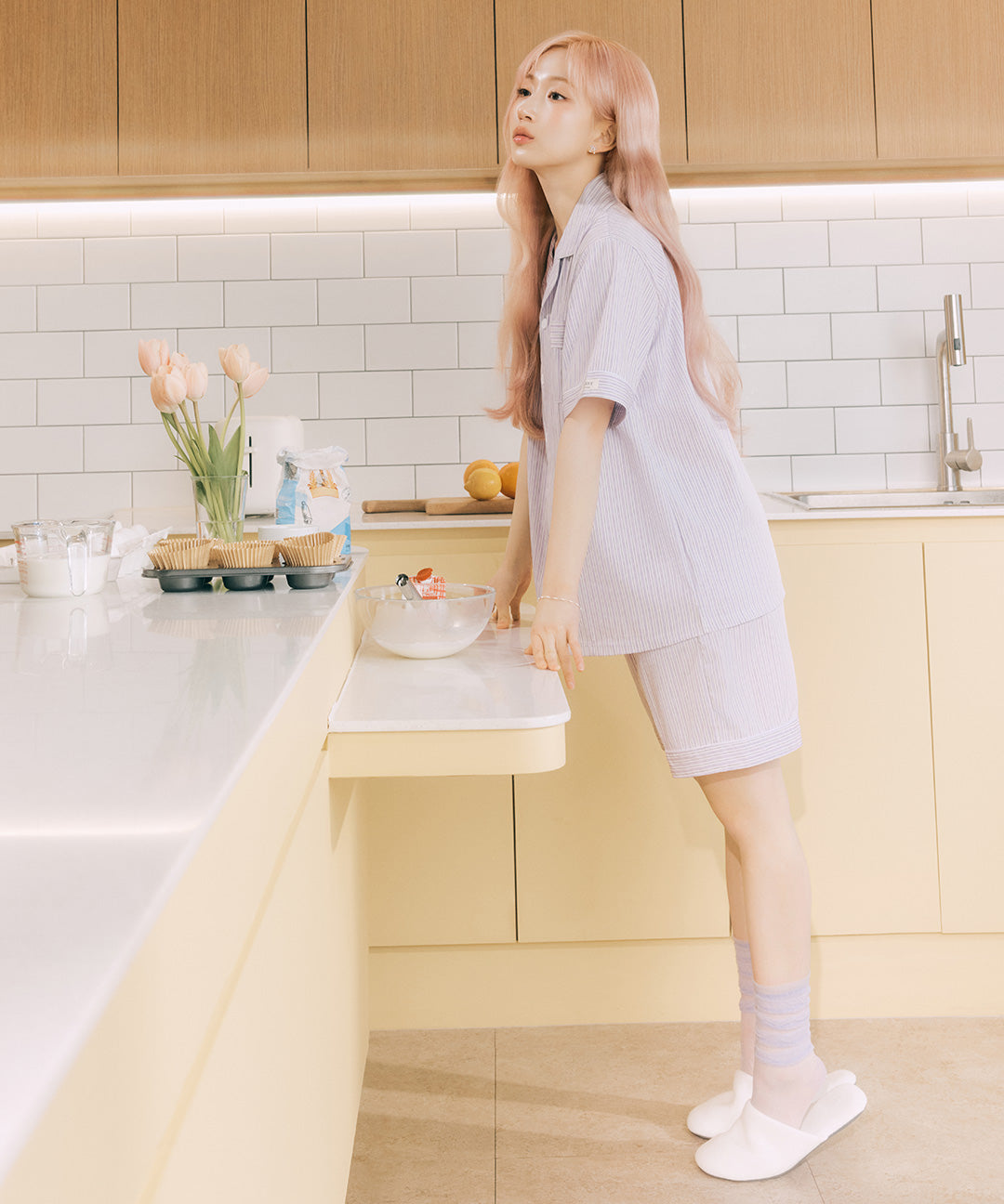 DOSSY預訂｜NMIXX HAEWON PICK LILAC PAJAMA SET
