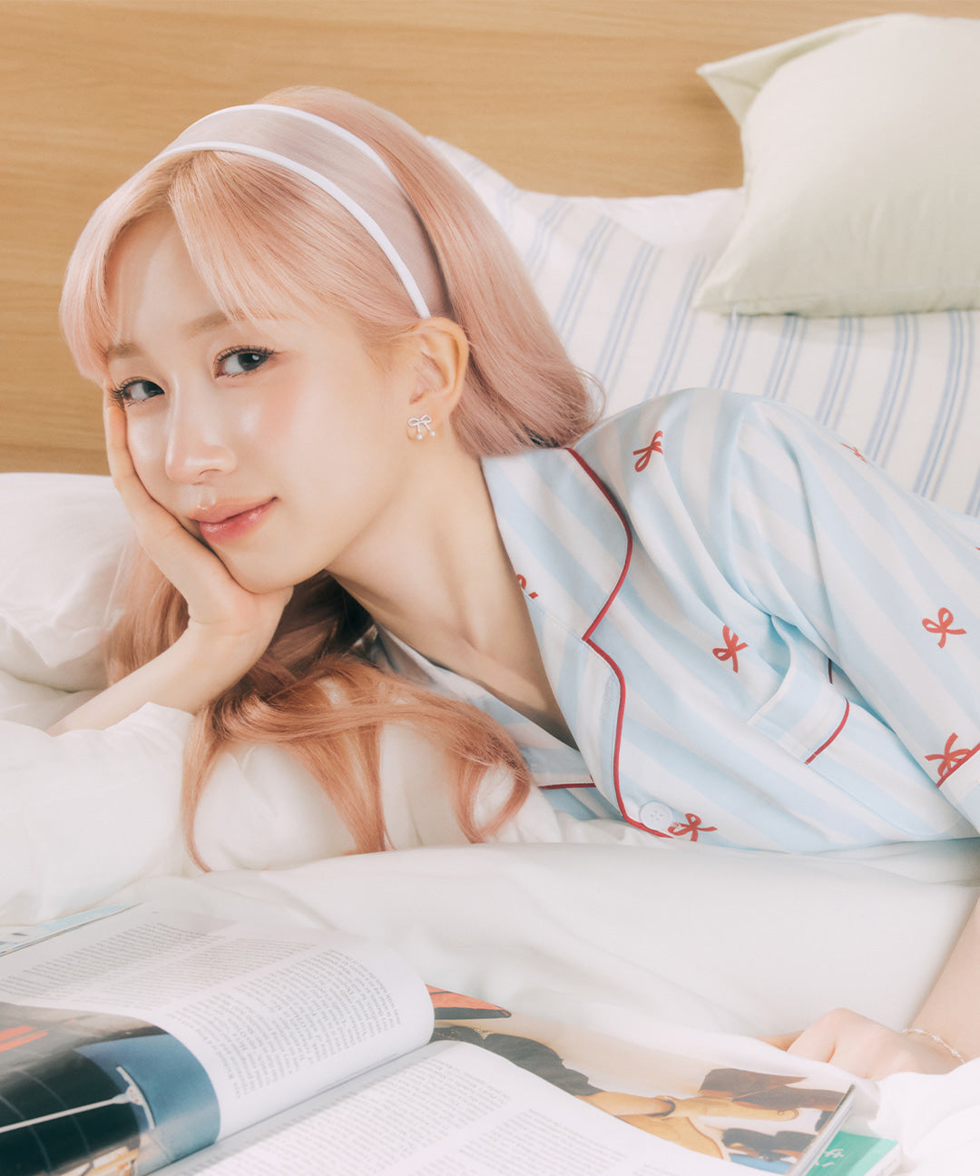 DOSSY預訂｜NMIXX HAEWON PICK BOWNIE PAJAMA SET