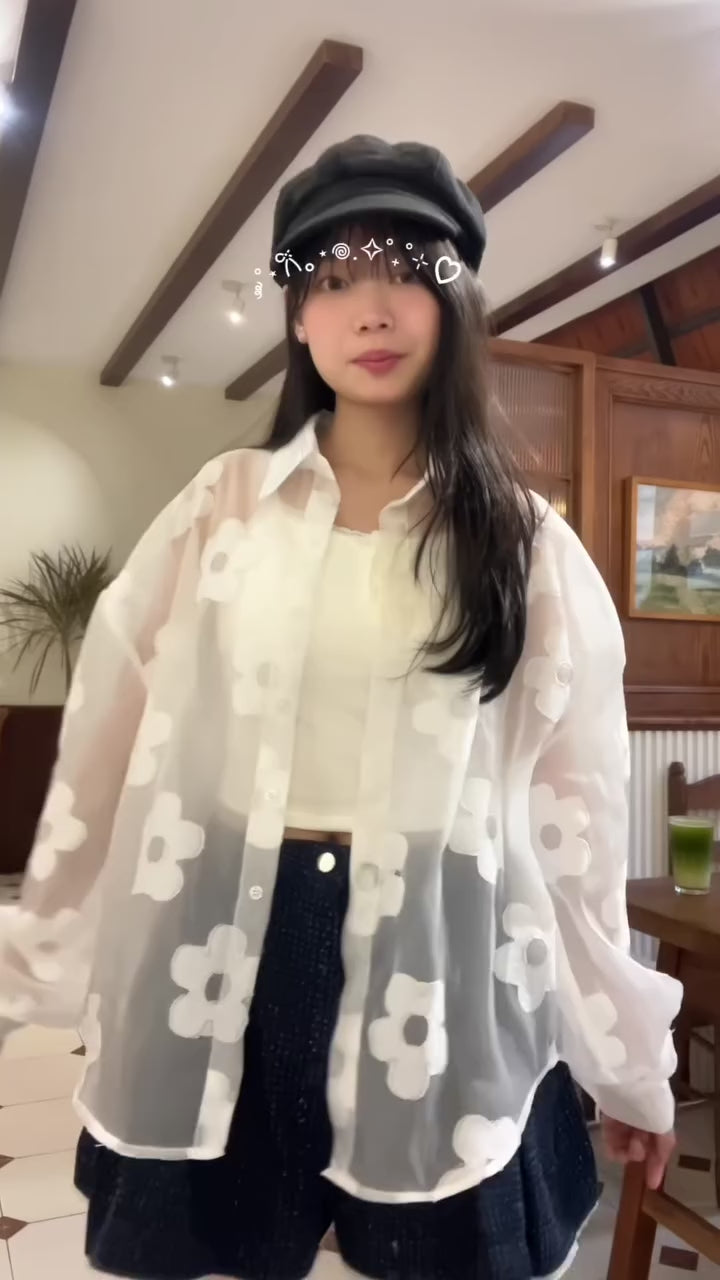 🇻🇳 Dora the label預訂｜Posie Sheer Shirt